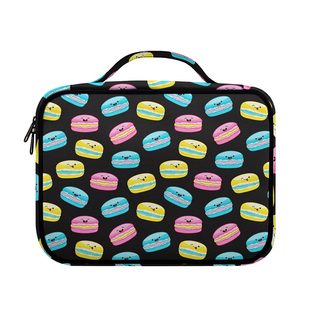 Happy Macarons Pattern Print Briefcase Bible Bag