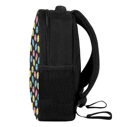 Happy Macarons Pattern Print Casual Backpack