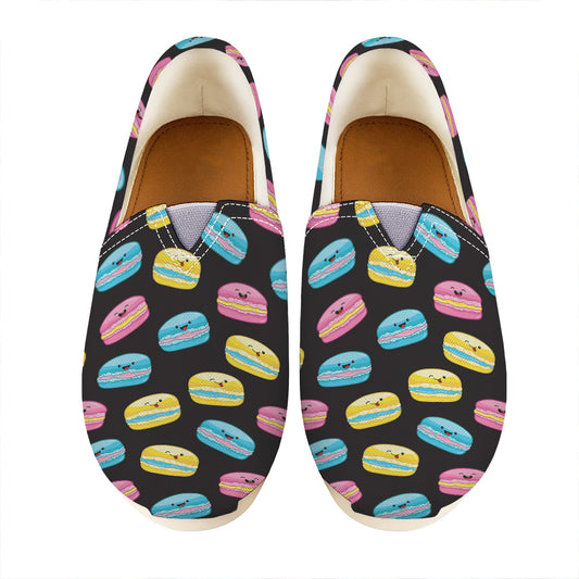 Happy Macarons Pattern Print Casual Shoes