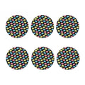 Happy Macarons Pattern Print Coaster Set