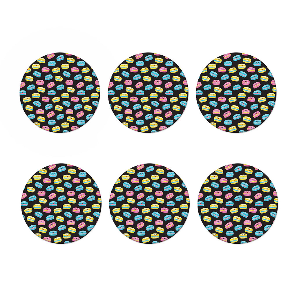 Happy Macarons Pattern Print Coaster Set