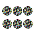 Happy Macarons Pattern Print Coaster Set