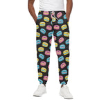Happy Macarons Pattern Print Cotton Pants