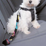 Happy Macarons Pattern Print Dog Seat Belt