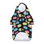 Happy Macarons Pattern Print Dog Zip Up Hoodie