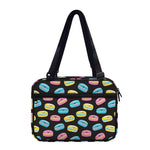 Happy Macarons Pattern Print Double Strap Bible Bag