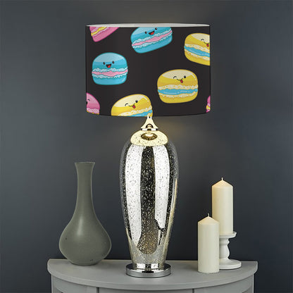 Happy Macarons Pattern Print Drum Lamp Shade