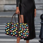 Happy Macarons Pattern Print Duffle Bag