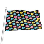 Happy Macarons Pattern Print Flag