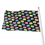 Happy Macarons Pattern Print Flag
