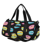 Happy Macarons Pattern Print Gym Bag
