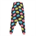 Happy Macarons Pattern Print Hammer Pants