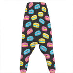 Happy Macarons Pattern Print Hammer Pants