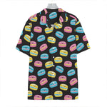 Happy Macarons Pattern Print Hawaiian Shirt