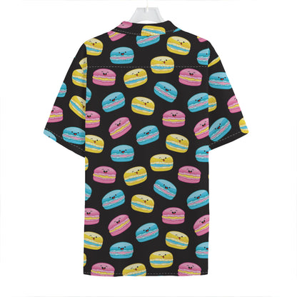 Happy Macarons Pattern Print Hawaiian Shirt