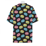 Happy Macarons Pattern Print Hawaiian Shirt