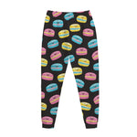 Happy Macarons Pattern Print Jogger Pants