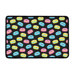Happy Macarons Pattern Print Kitchen Mat