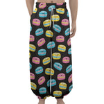 Happy Macarons Pattern Print Lantern Pants