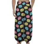 Happy Macarons Pattern Print Lantern Pants