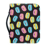 Happy Macarons Pattern Print Leather Bible Cover