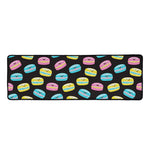 Happy Macarons Pattern Print Long Kitchen Mat