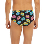 Happy Macarons Pattern Print Men's Briefs
