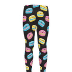 Happy Macarons Pattern Print Men's leggings
