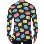 Happy Macarons Pattern Print Men's Long Sleeve T-Shirt
