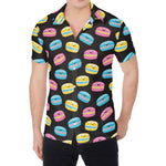 Happy Macarons Pattern Print Men's Shirt