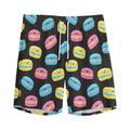 Happy Macarons Pattern Print Men's Athletic Shorts