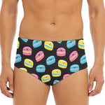 Happy Macarons Pattern Print Men's Triangle Swim Briefs
