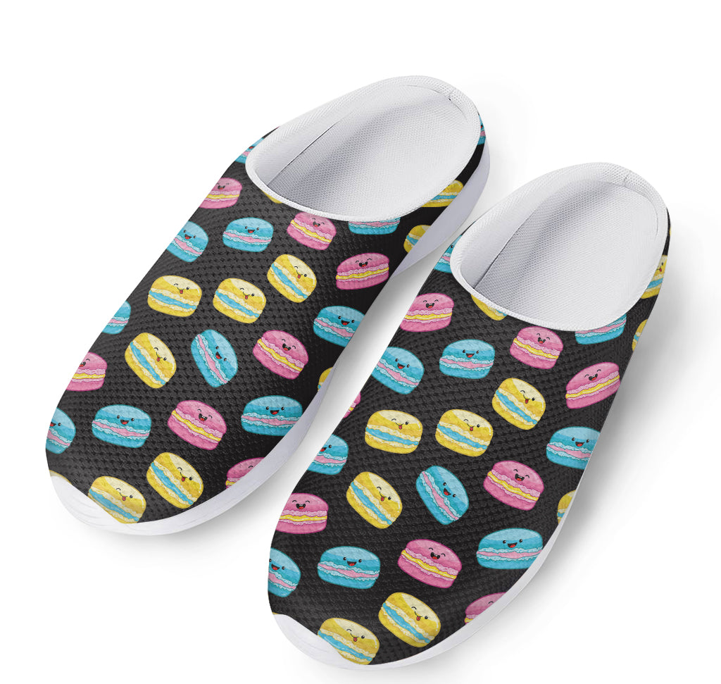 Happy Macarons Pattern Print Mesh Casual Shoes