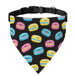 Happy Macarons Pattern Print Over The Collar Dog Bandana