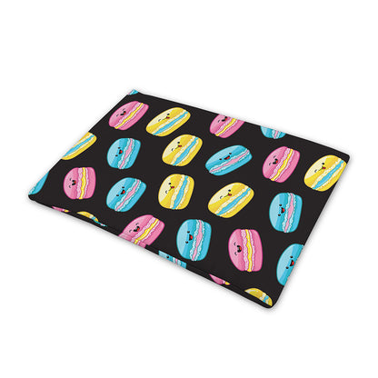Happy Macarons Pattern Print Pet Cooling Mat Cover