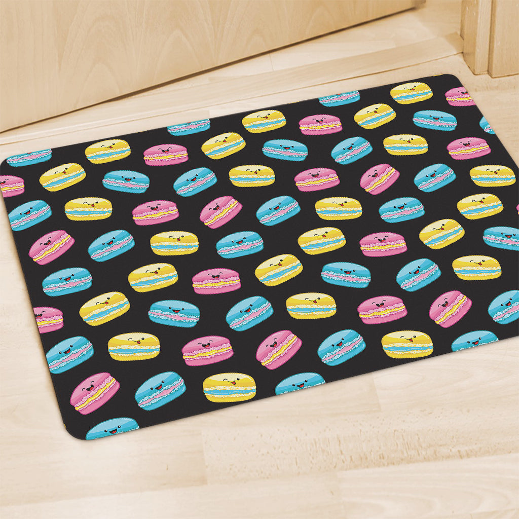 Happy Macarons Pattern Print Polyester Doormat