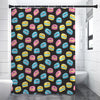 Happy Macarons Pattern Print Premium Shower Curtain