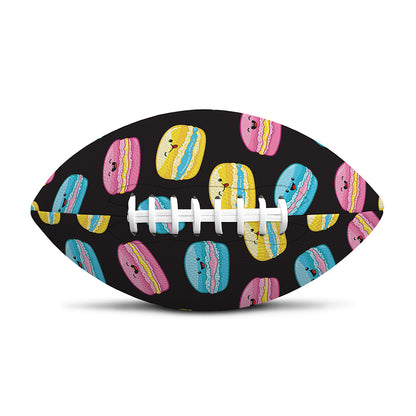 Happy Macarons Pattern Print Rugby Ball