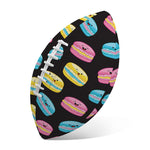 Happy Macarons Pattern Print Rugby Ball