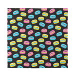 Happy Macarons Pattern Print Silk Bandana