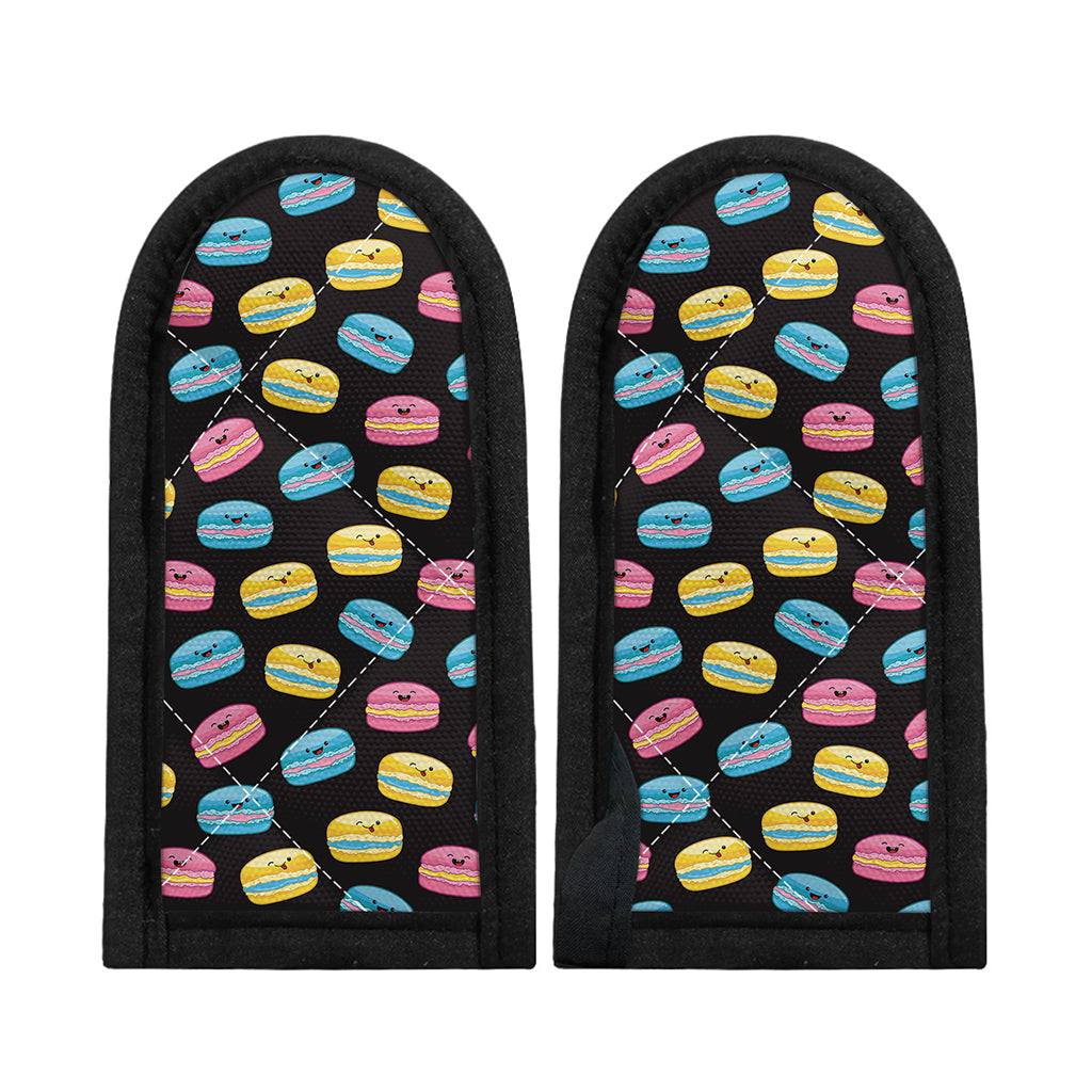 Happy Macarons Pattern Print Skillet Handle Cover
