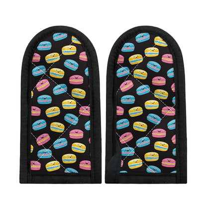 Happy Macarons Pattern Print Skillet Handle Cover