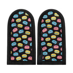 Happy Macarons Pattern Print Skillet Handle Cover