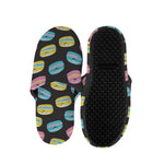 Happy Macarons Pattern Print Slippers