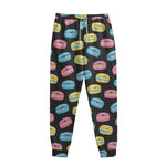 Happy Macarons Pattern Print Sweatpants