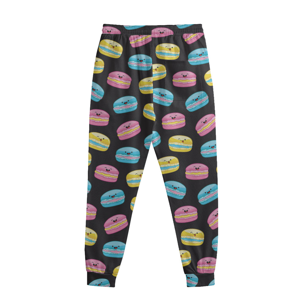 Happy Macarons Pattern Print Sweatpants