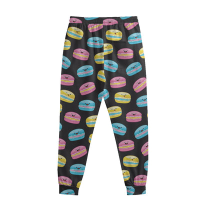 Happy Macarons Pattern Print Sweatpants