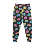 Happy Macarons Pattern Print Sweatpants