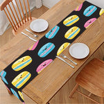 Happy Macarons Pattern Print Table Runner