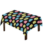 Happy Macarons Pattern Print Tablecloth